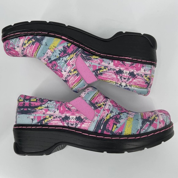 KLOGS Naples Comfort Clog Work Mule Leather Miami Vice Pink Women's Size 11 - Picture 2 of 12